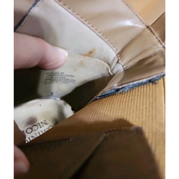 Dominique Nicole Size 9.5 Medium Brown Ankle Boots Saundra Style Stacked Heels - Picture 10 of 11